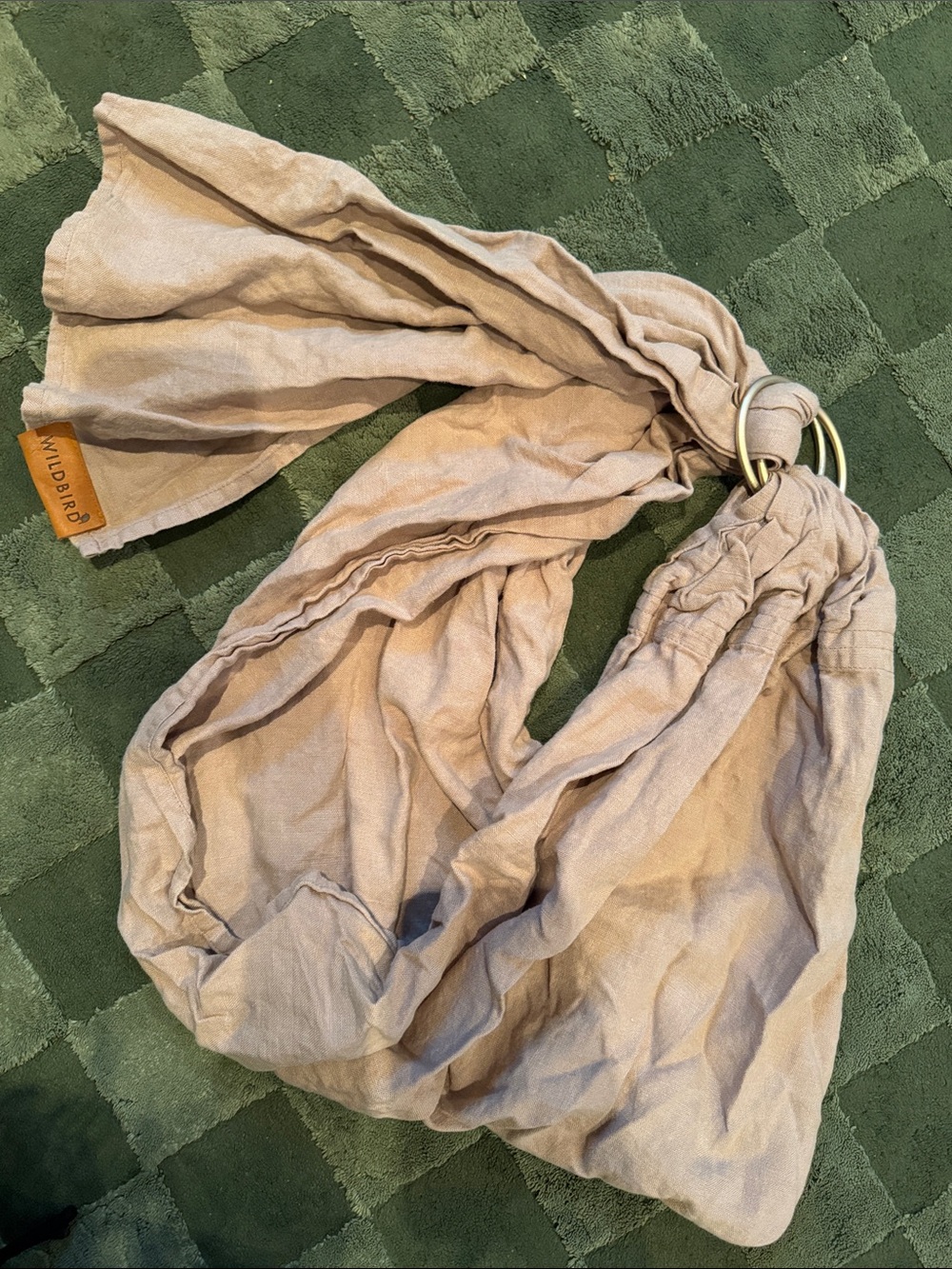 WildBird Linen Ring Sling in Light Taupe